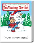 CS1420 Holiday Fun Coloring and Activity Book Spanish Version with Custom Imprint